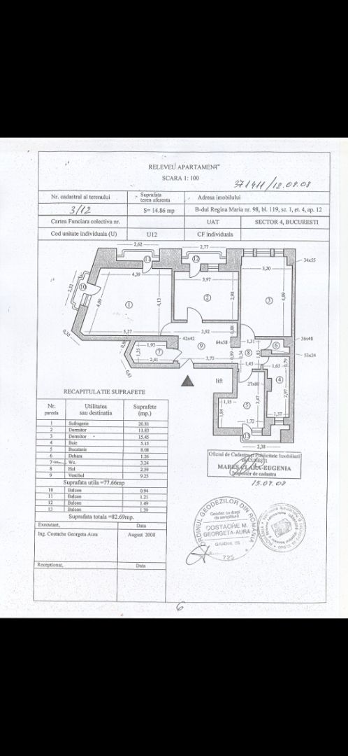 Ap. 3 camere • Sector 4